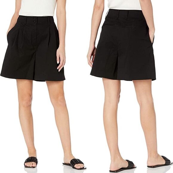 Rebecca Taylor Women's Lightweight Short Size 6 Black Oversized